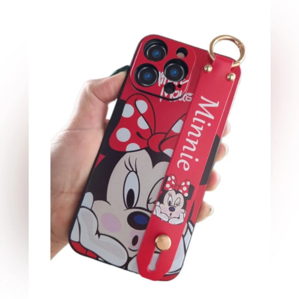 Disney Minnie Mouse Red Phone Case with Strap